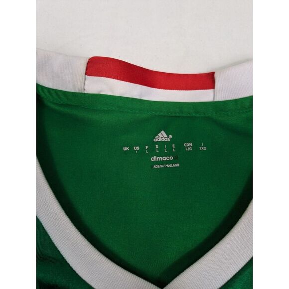 MEXICO‎ 2016/2017 Home Football Shirt Jersey ADIDAS Size L Large Adult - Picture 5 of 12